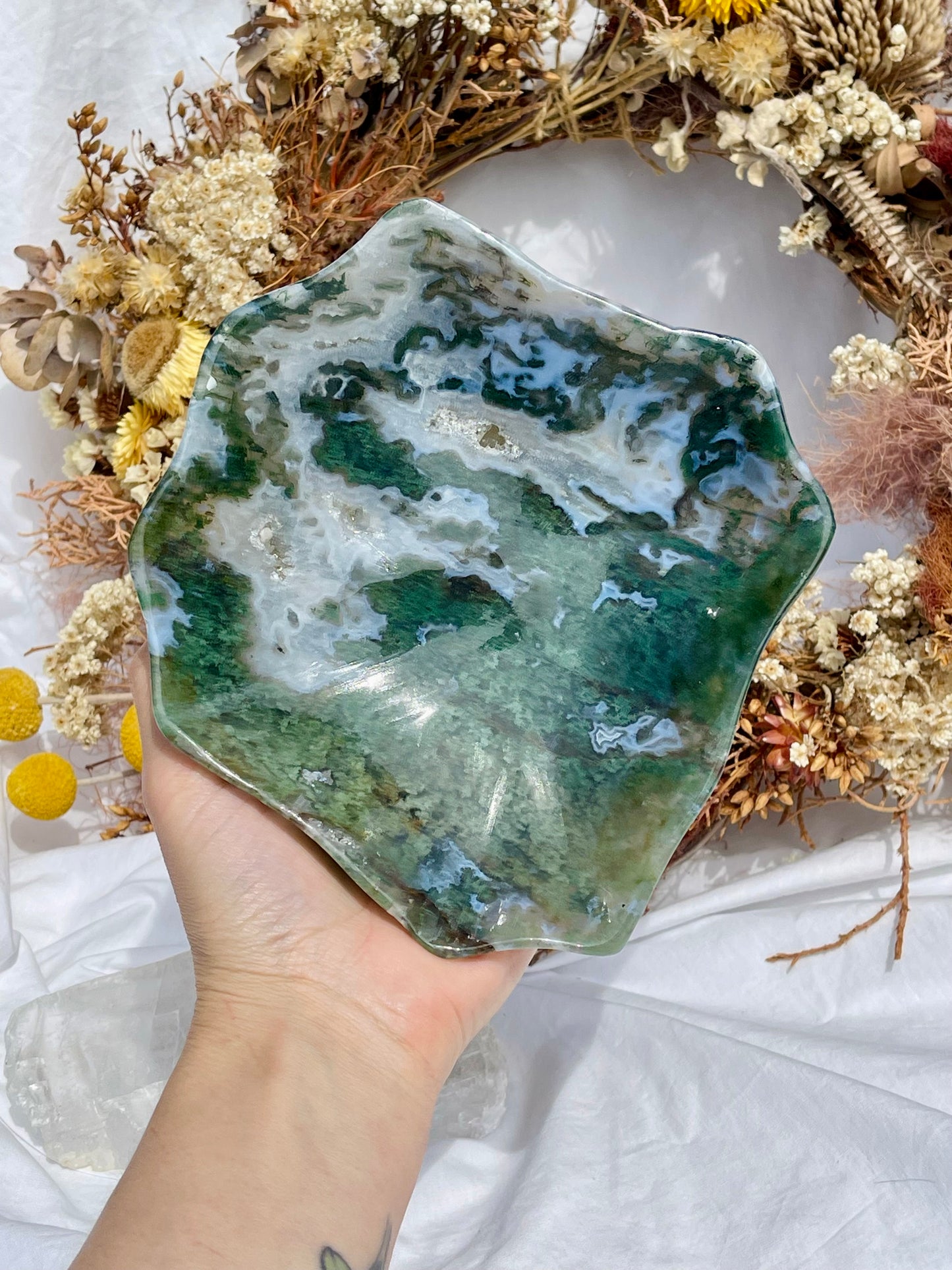 Moss Agate Bowl #2