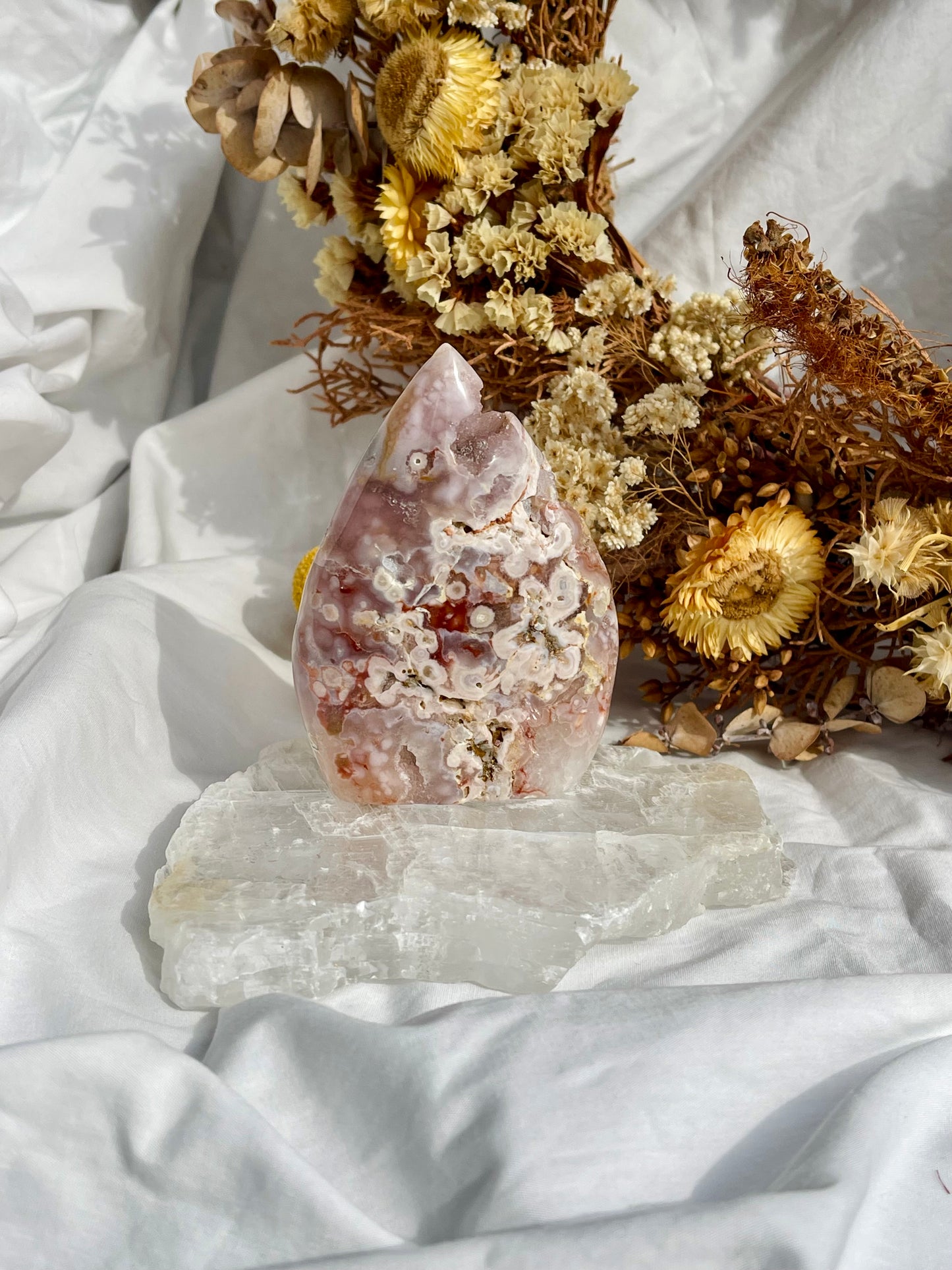 Pink Amethyst | Flower Agate Flame