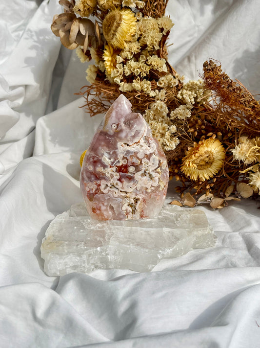 Pink Amethyst | Flower Agate Flame
