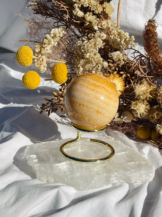 Orange Calcite Sphere