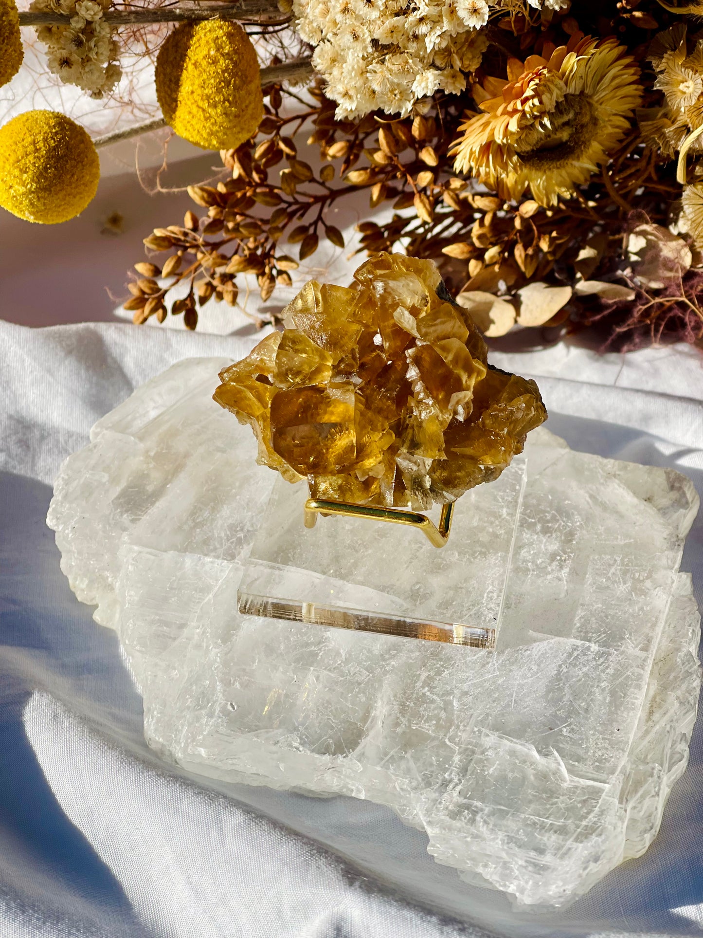 Yellow Fluorite Specimen