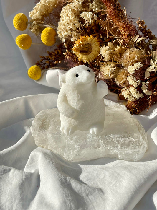 White Jade Bear