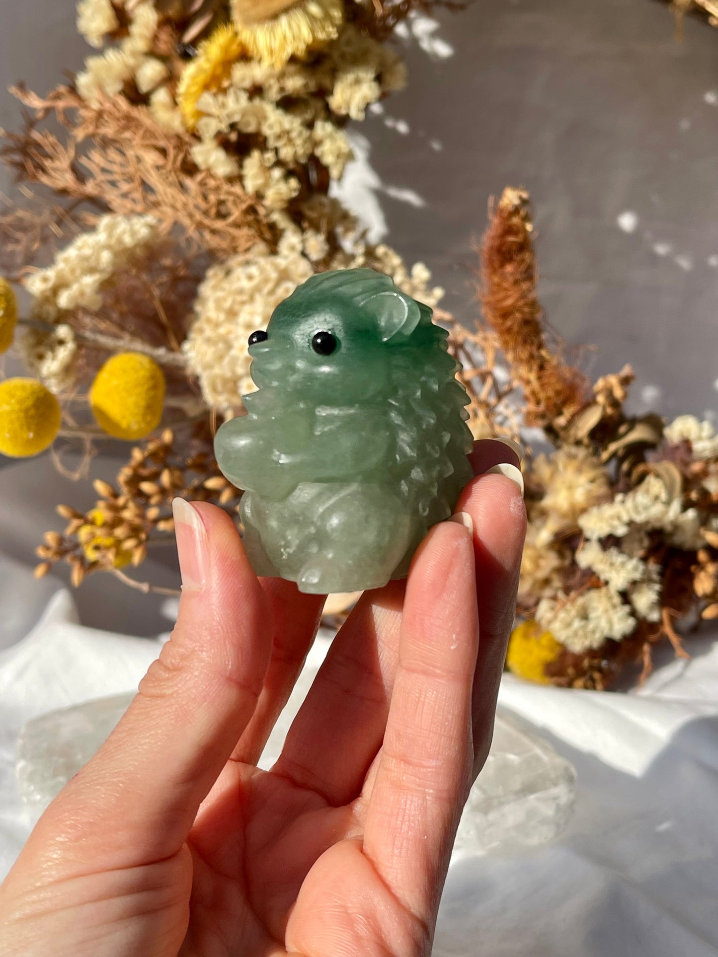 Green Aventurine Hedgehog