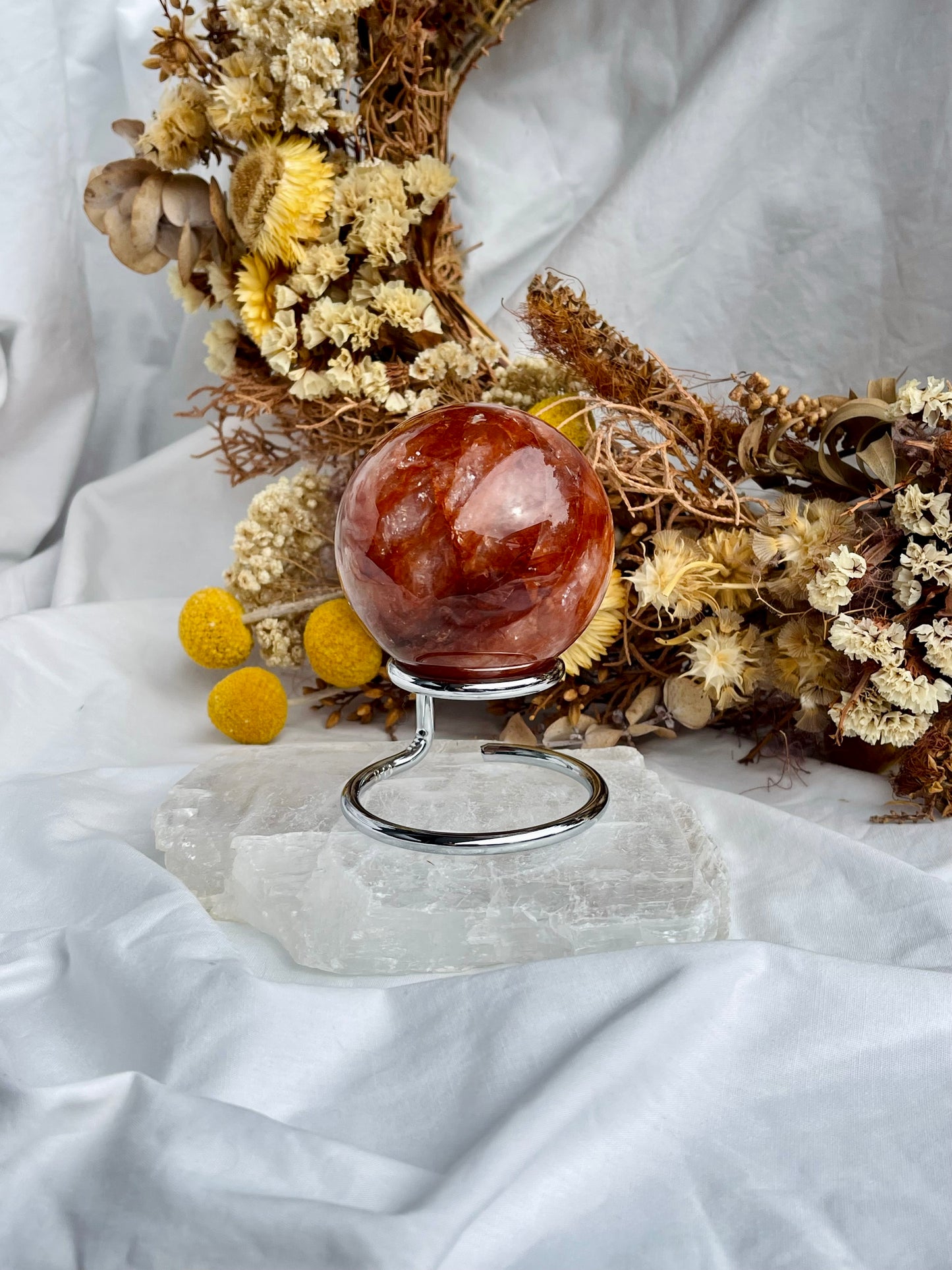 Fire Quartz Sphere
