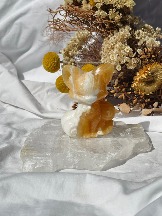 Orange Calcite Fox #2