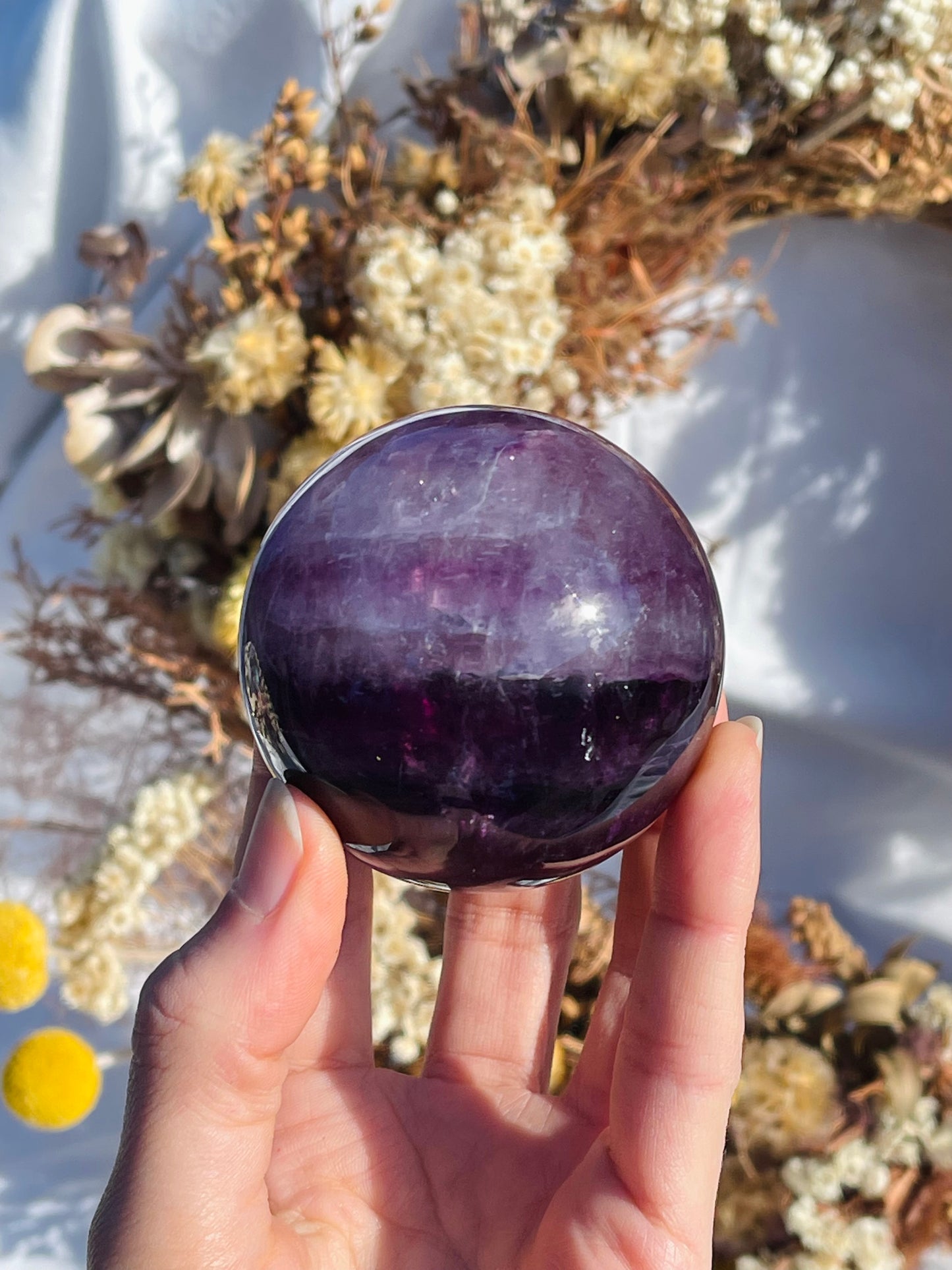Purple Fluorite Sphere #2