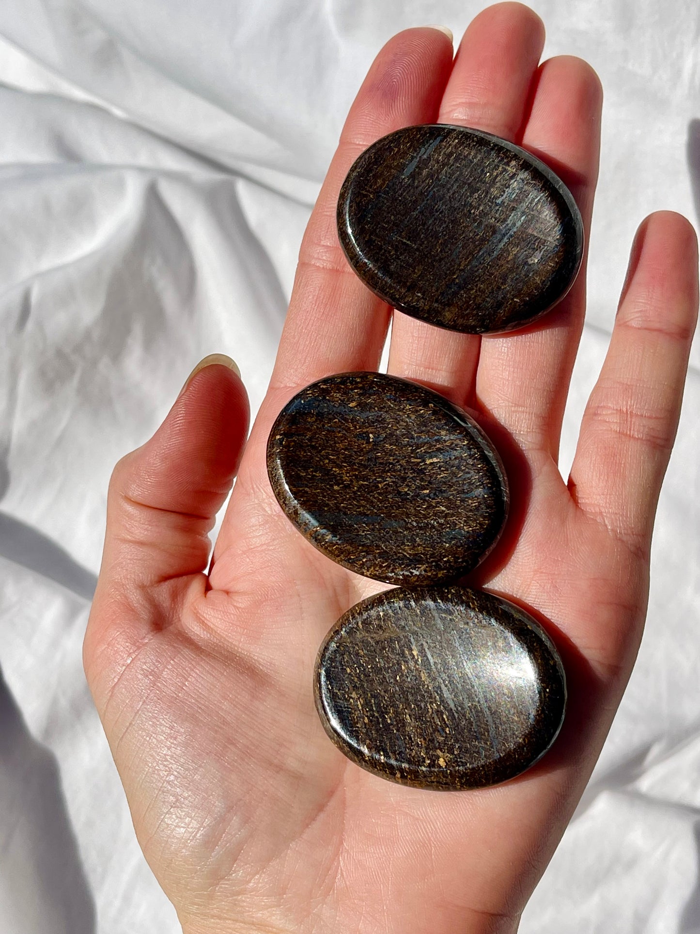 Bronzite Worry Stone