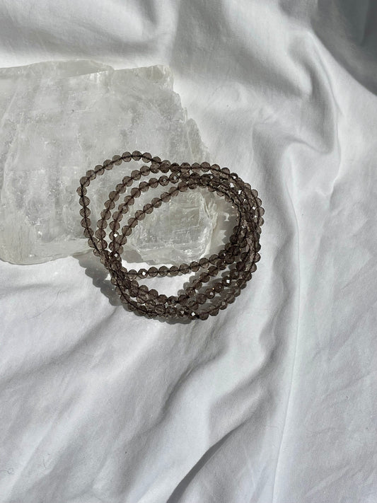 Smokey Quartz Facet Bracelet