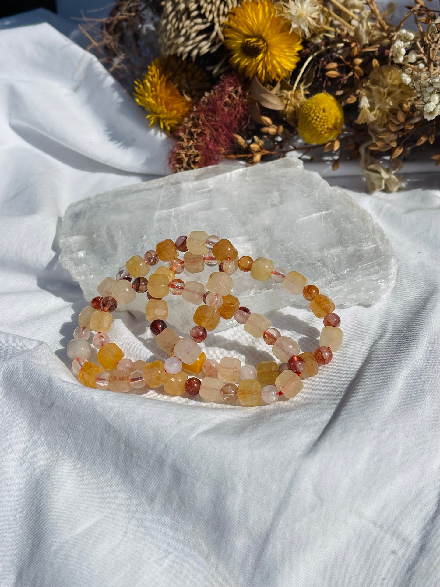 Golden Healer Cube Bracelet