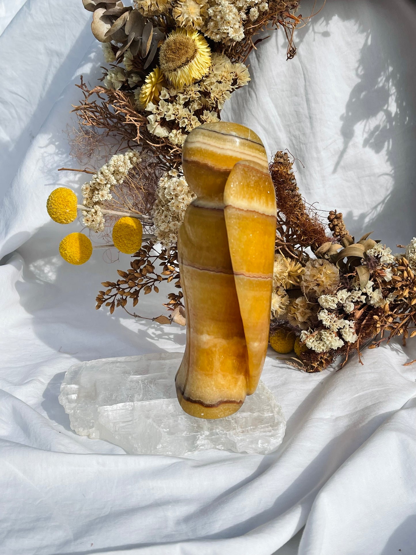 Orange Calcite Angel