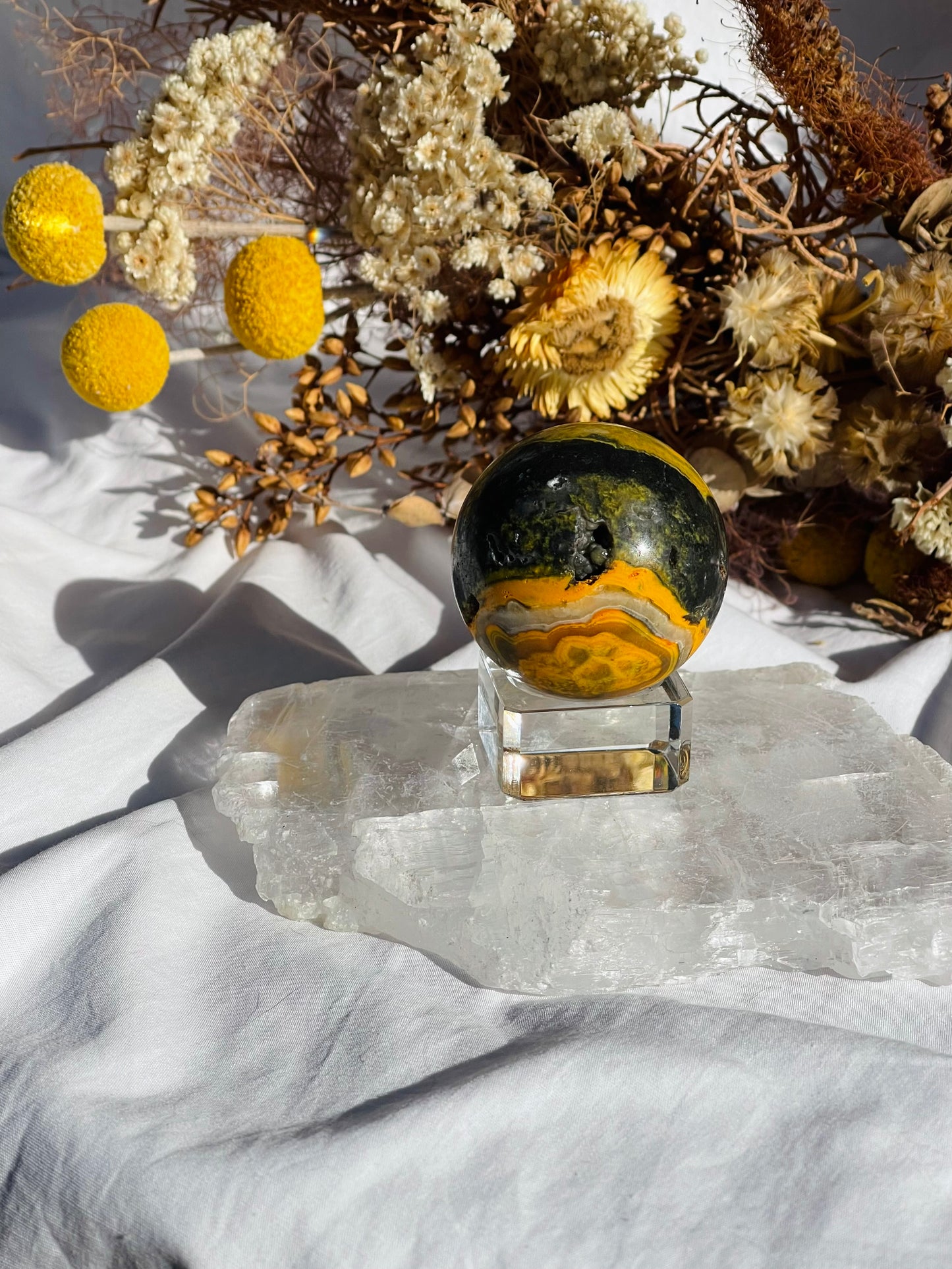 Bumble Bee Jasper Sphere