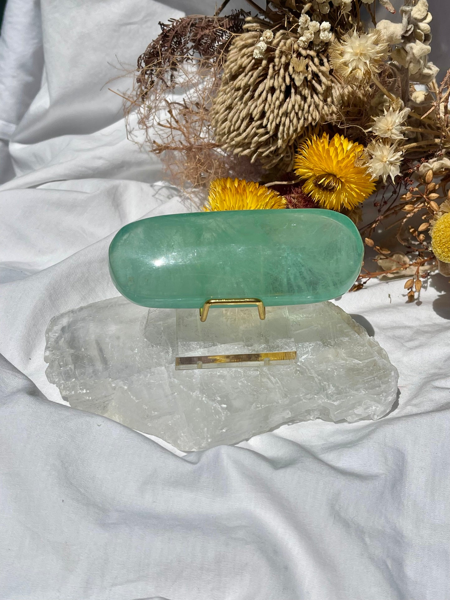 Green Fluorite Palmstone