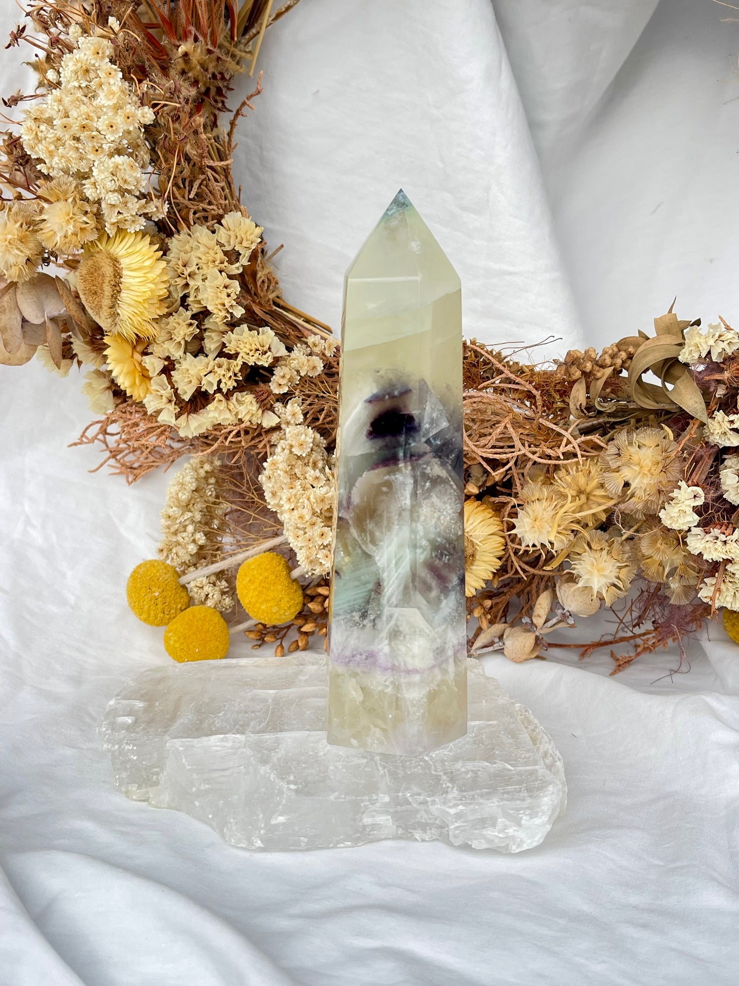 Rainbow Fluorite Point