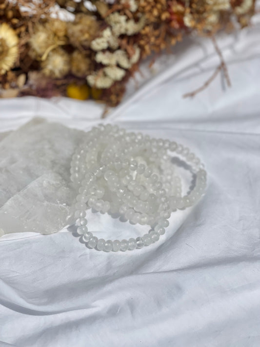 Clear Quartz Donut Bracelet