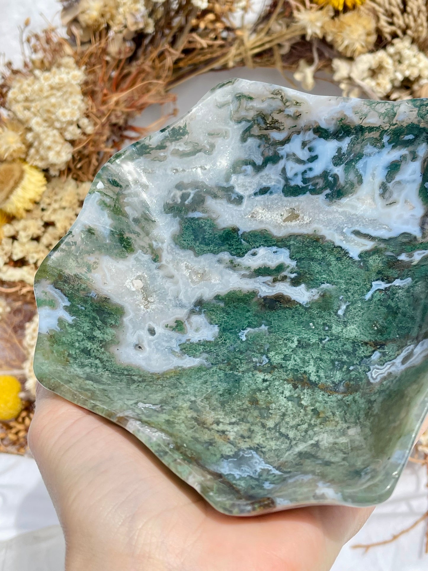 Moss Agate Bowl #2