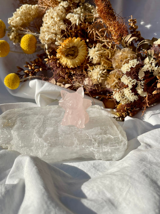 Rose Quartz Angel French Bulldog