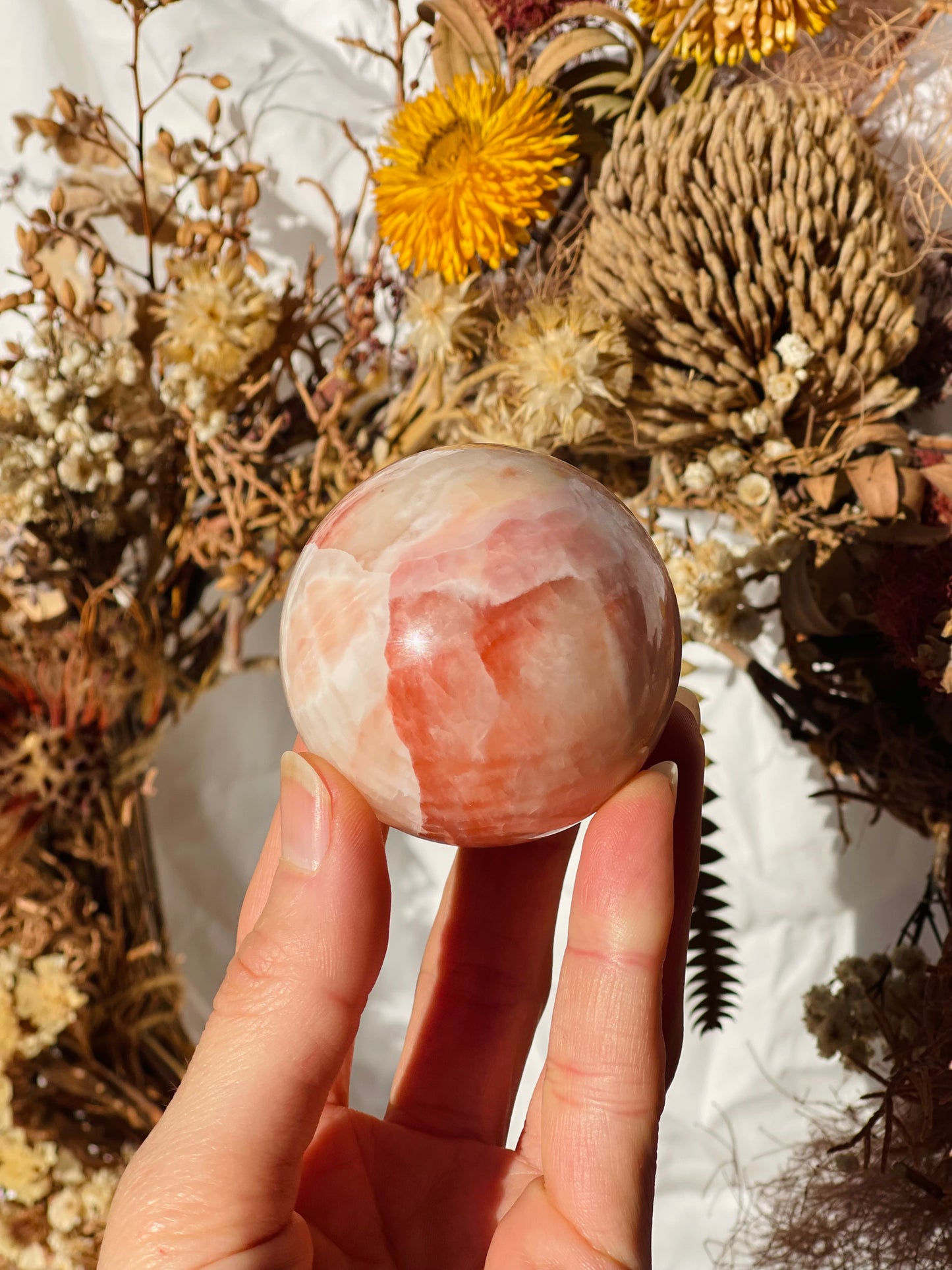 Rainbow Calcite Sphere