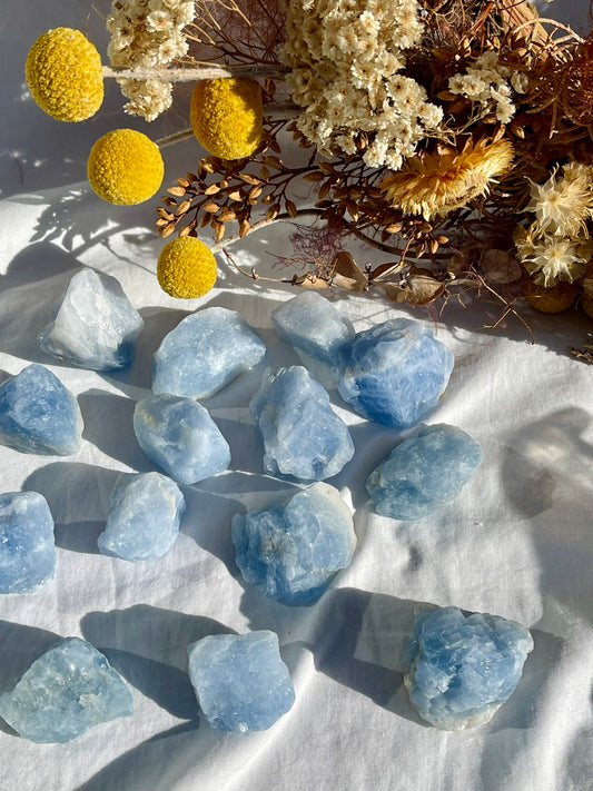 Blue Calcite Raw