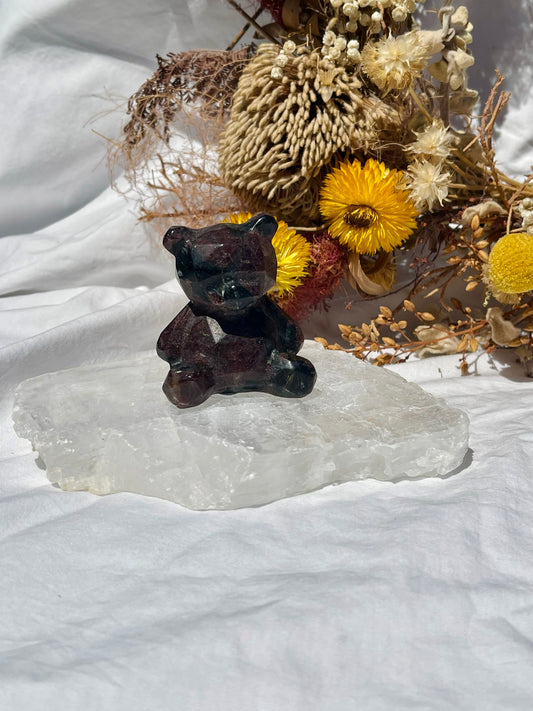 Garnet Astrophyllite Bear