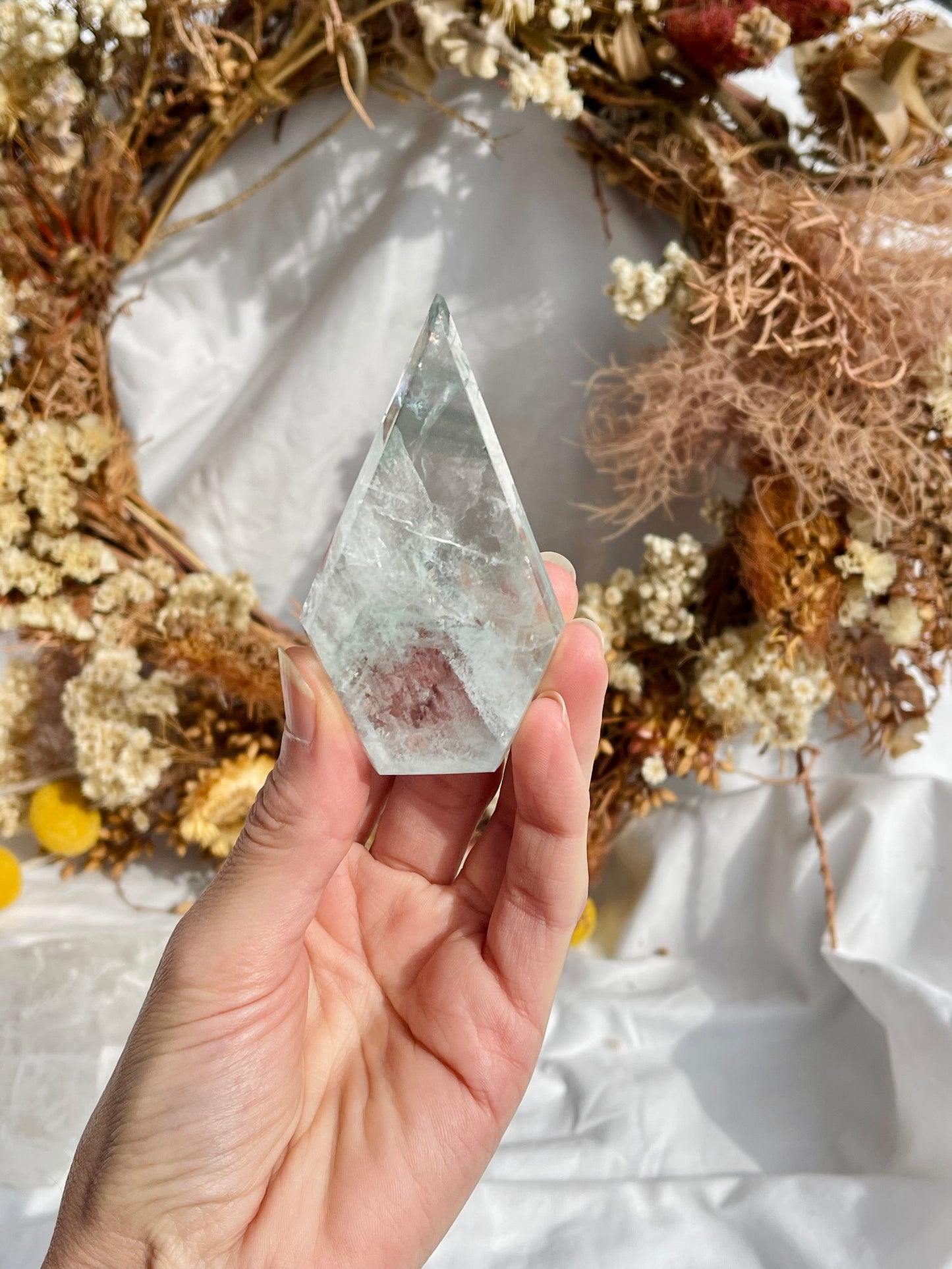 Green Fluorite Diamond Point