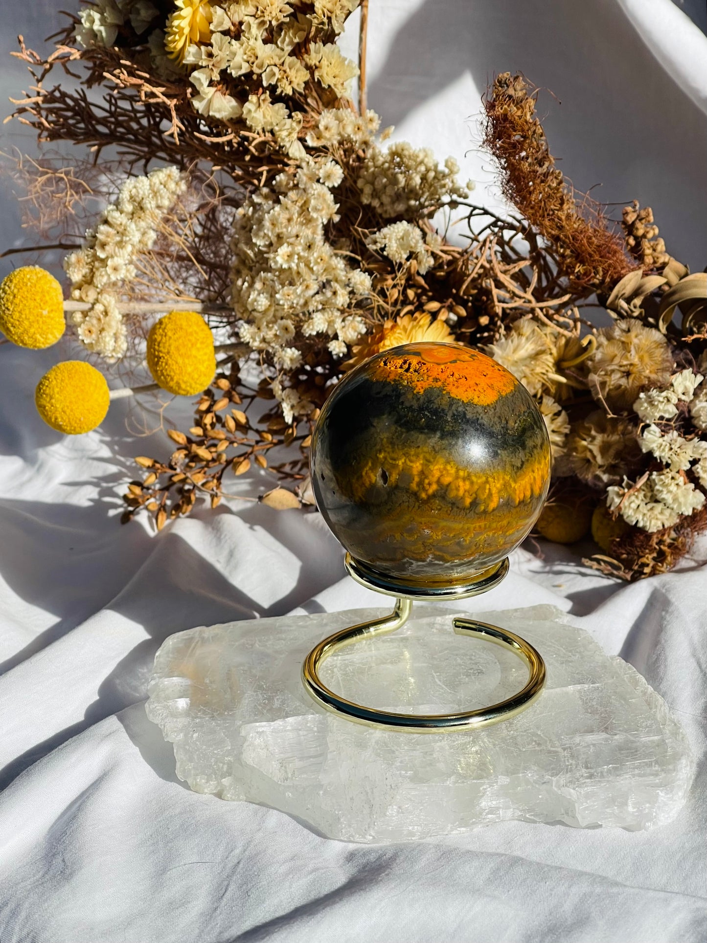 Bumble Bee Jasper Sphere