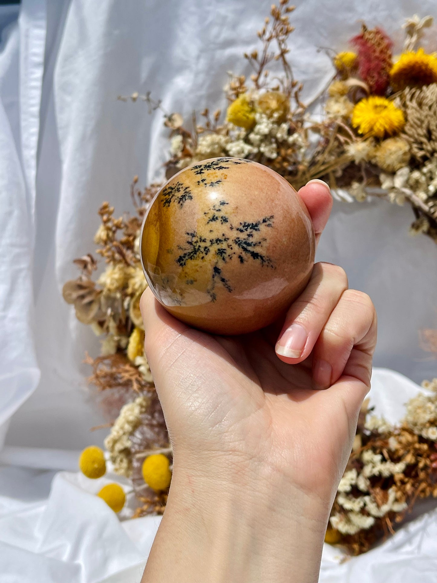 Dendritic Jasper Sphere