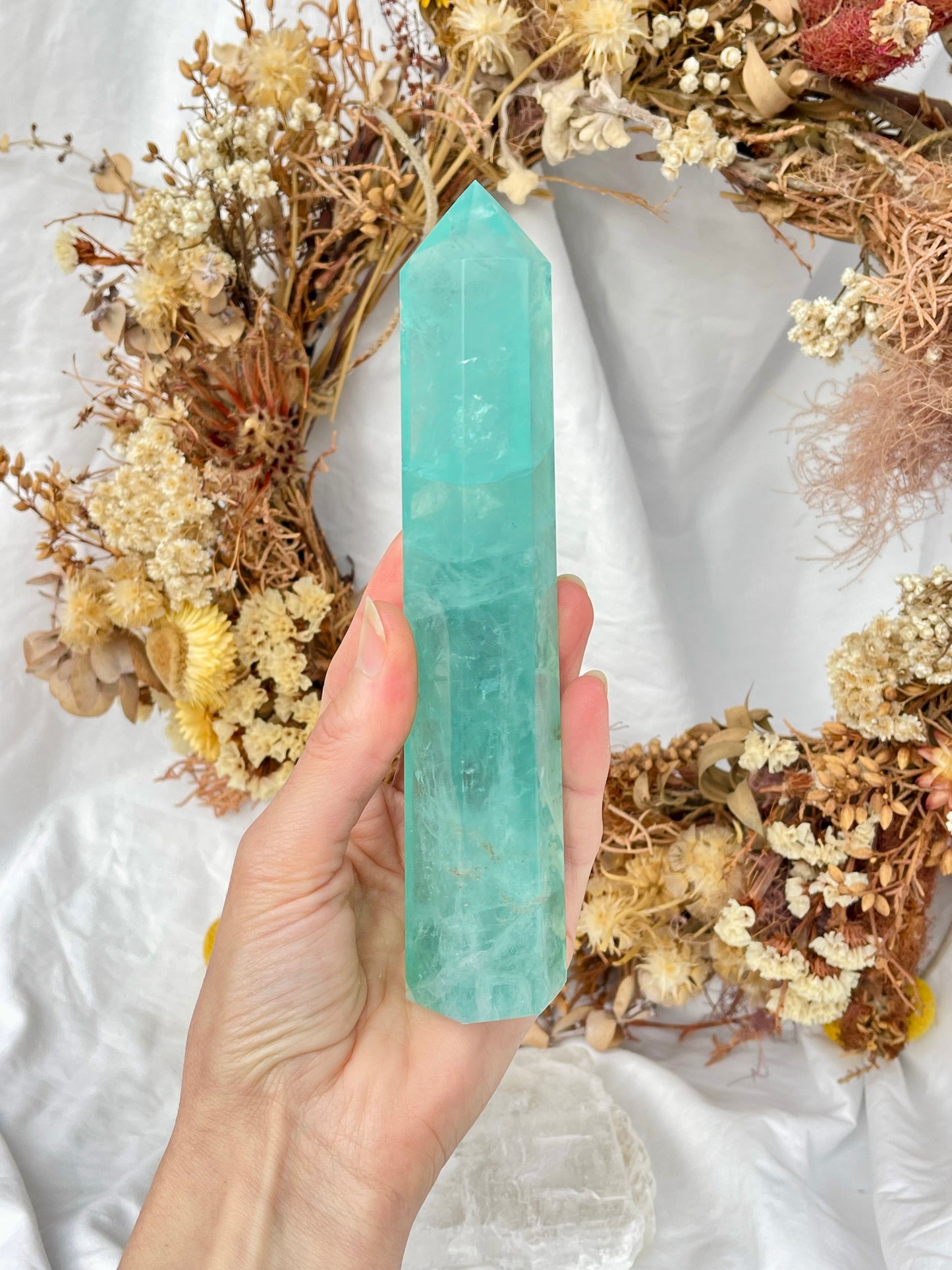 Green Fluorite Point
