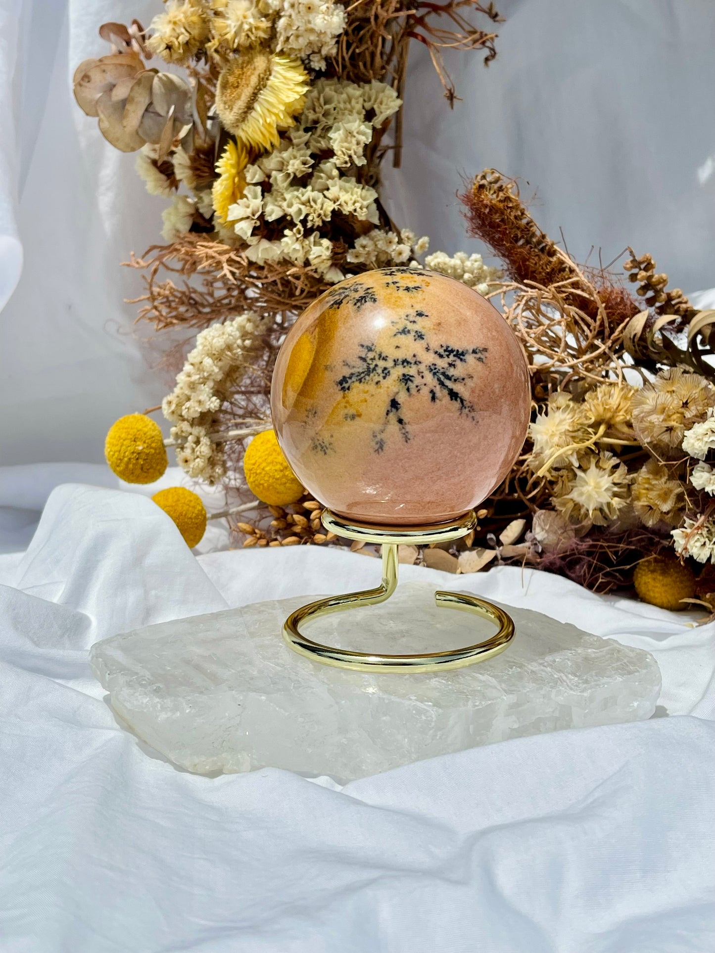 Dendritic Jasper Sphere