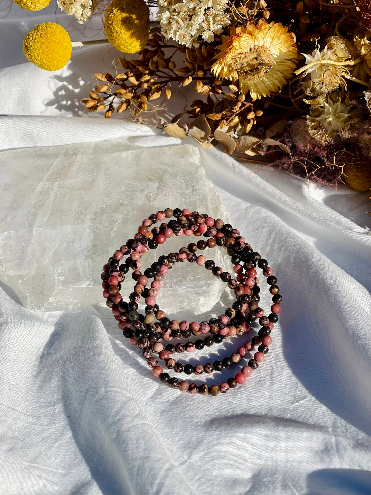 Rhodonite Bracelet | 4mm