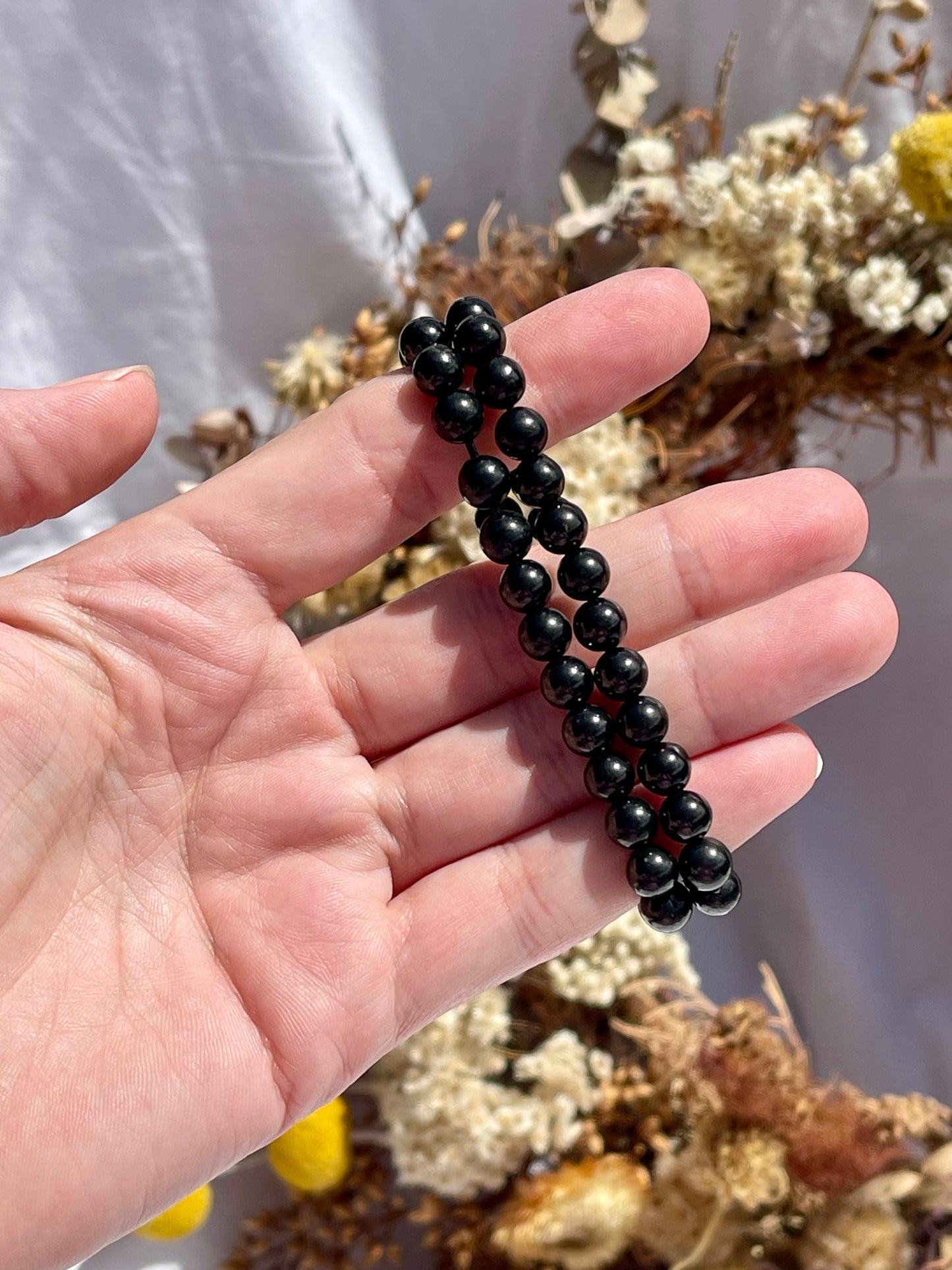 Shungite Bracelet | Medium Bead