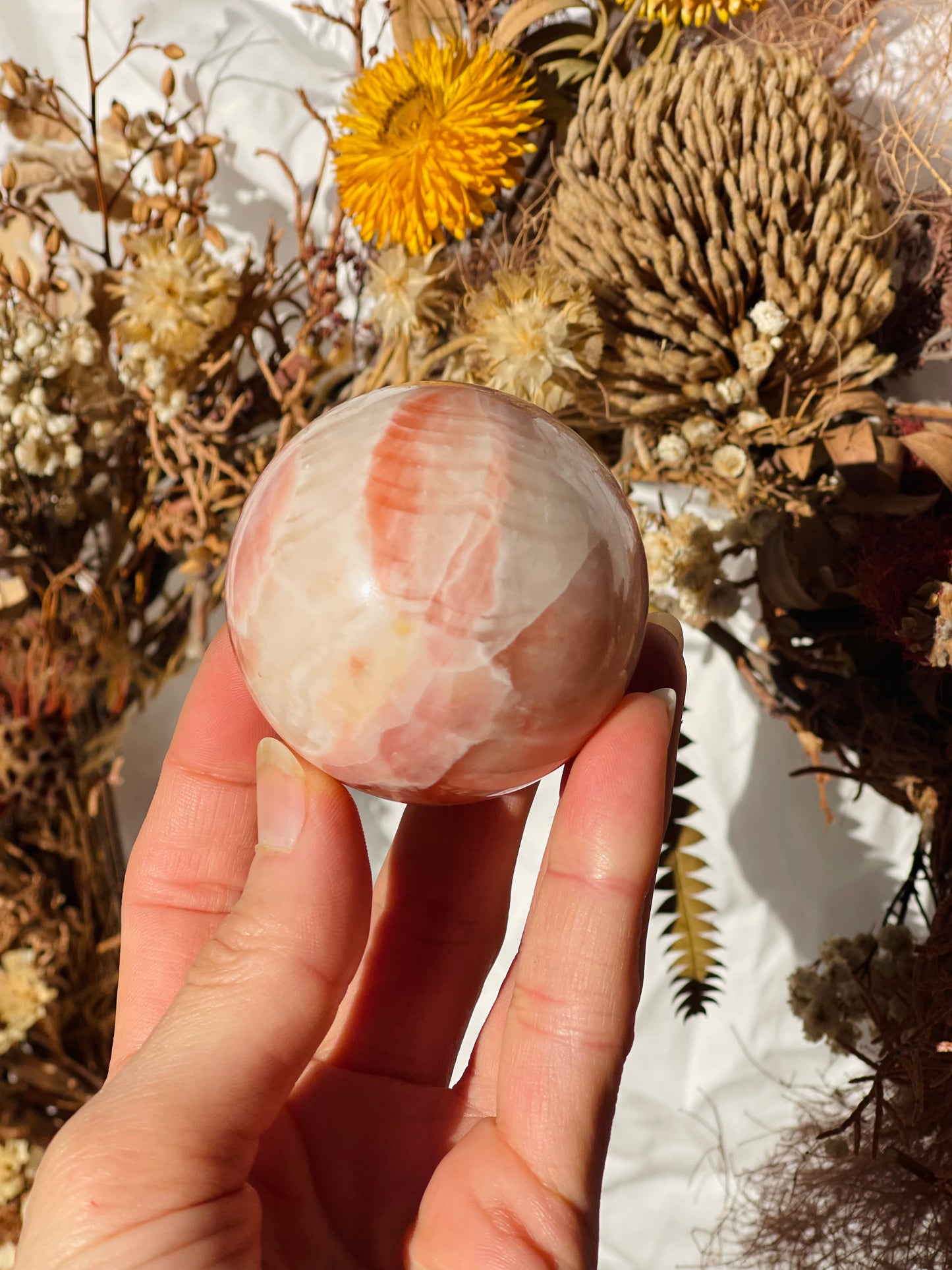 Rainbow Calcite Sphere