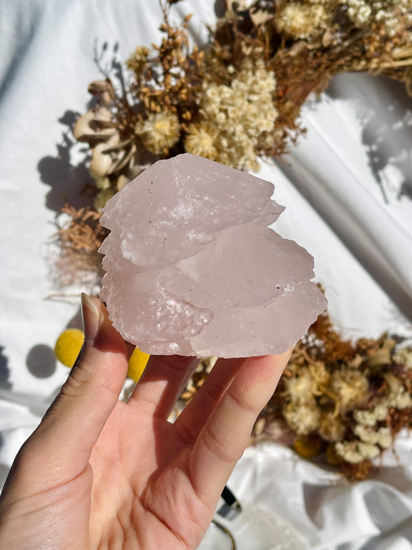 Pink Calcite Pagoda Specimen