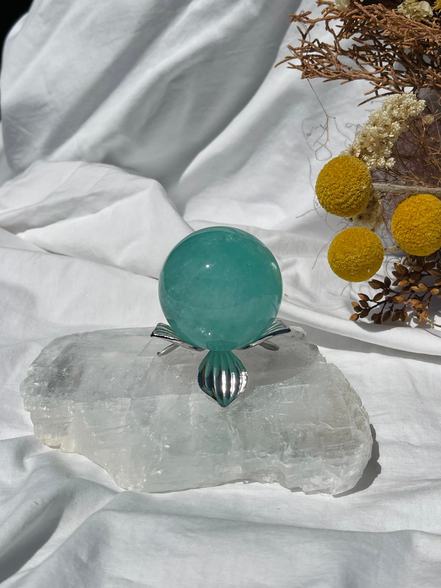 Green Fluorite Sphere #2