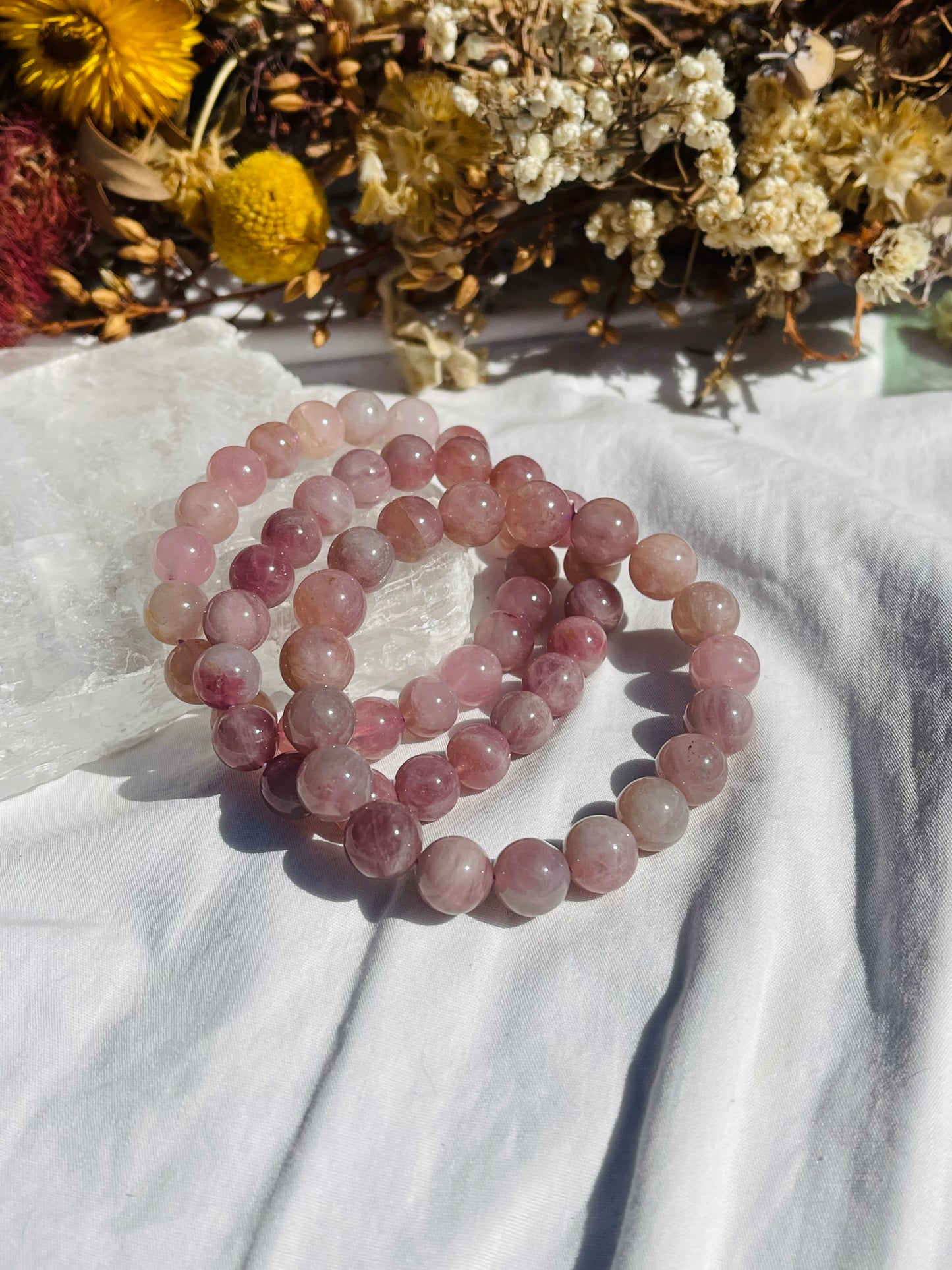 Lavender Rose Quartz Bracelet