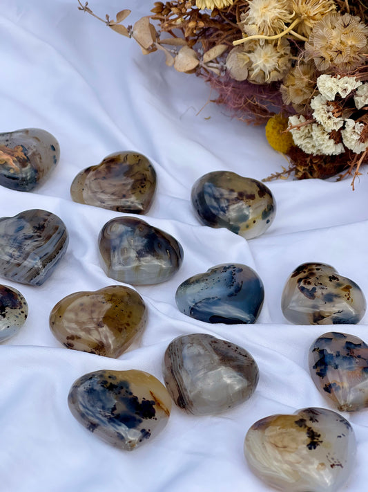 Aquatic Agate Heart