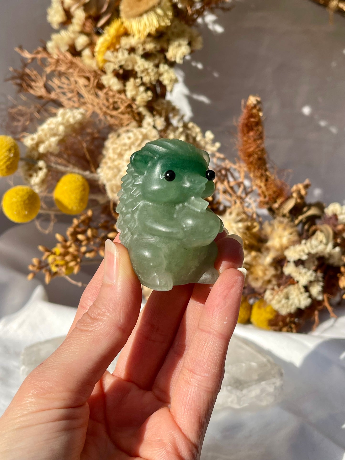 Green Aventurine Hedgehog