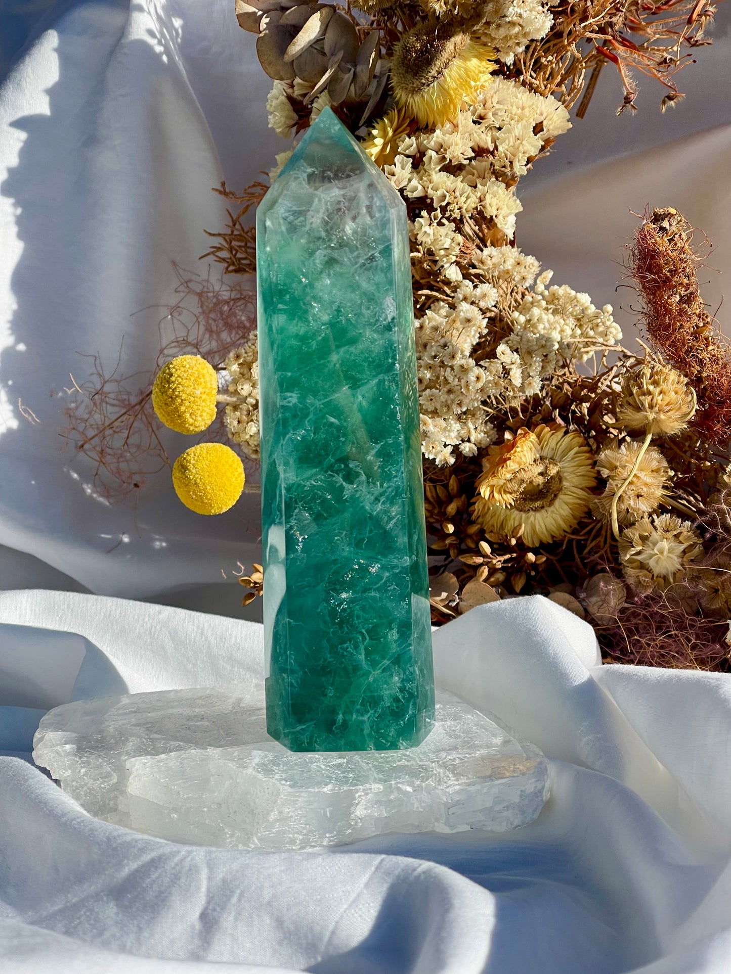 Green Fluorite Point