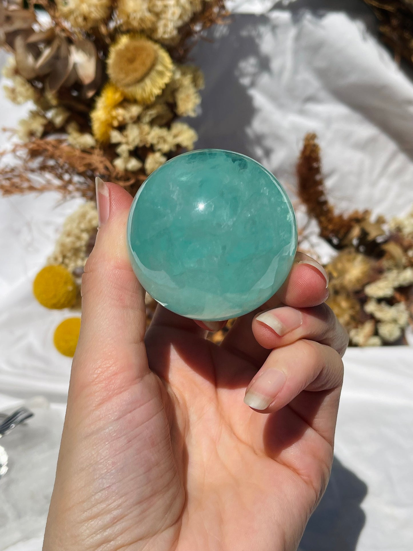 Green Fluorite Sphere #2