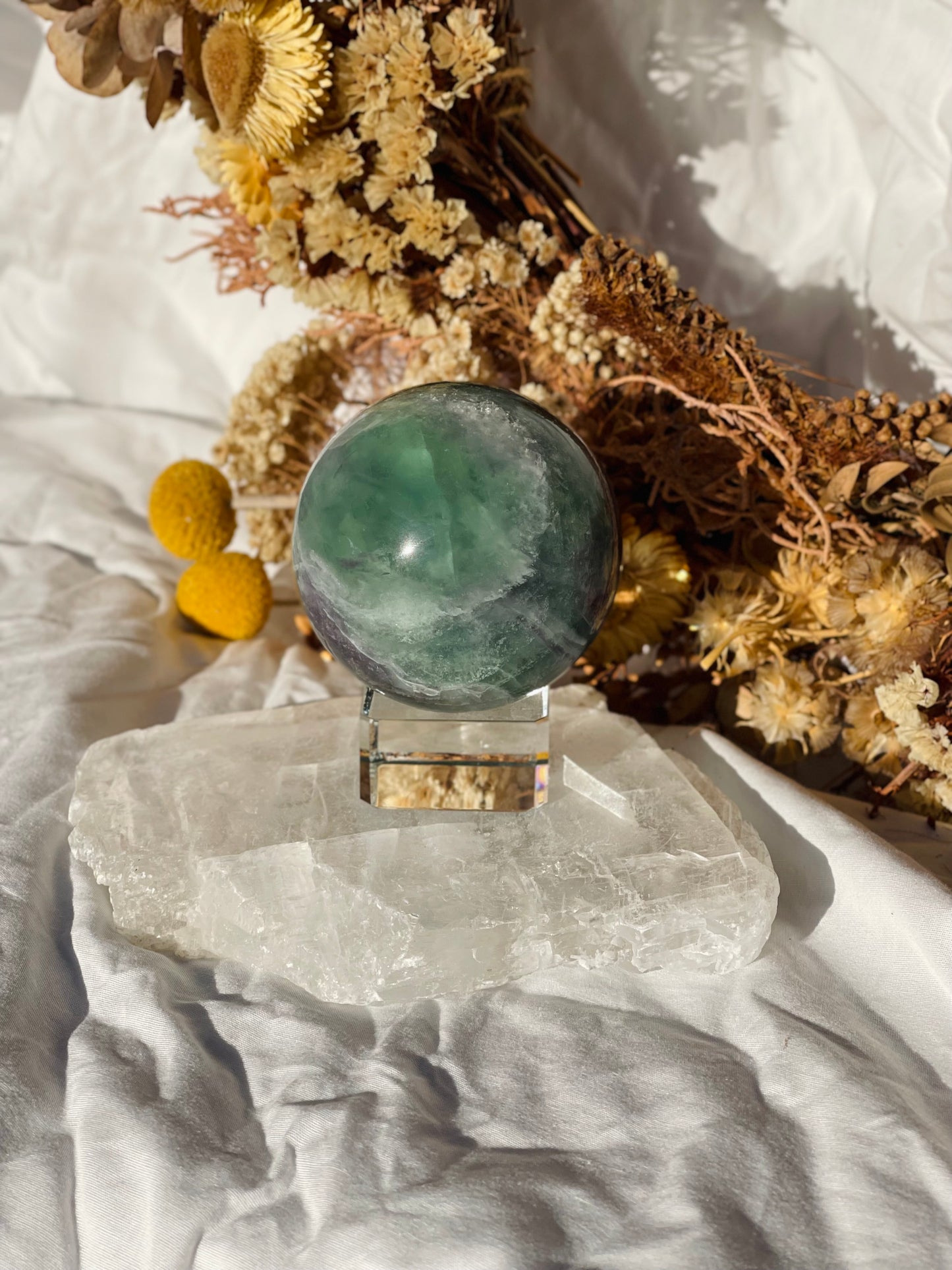 Rainbow Fluorite Sphere