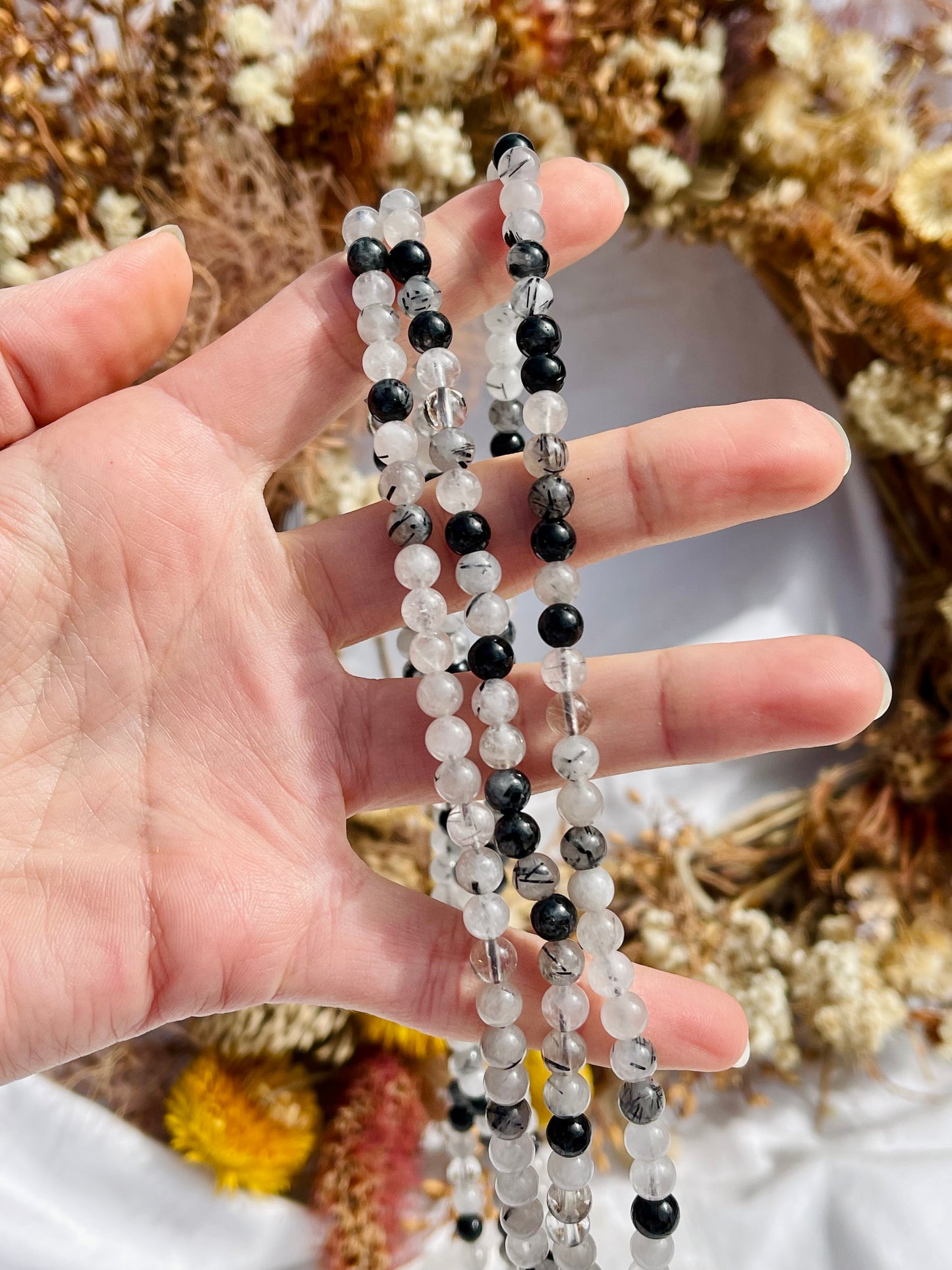 Tourmalated Quartz Wrap Bracelet