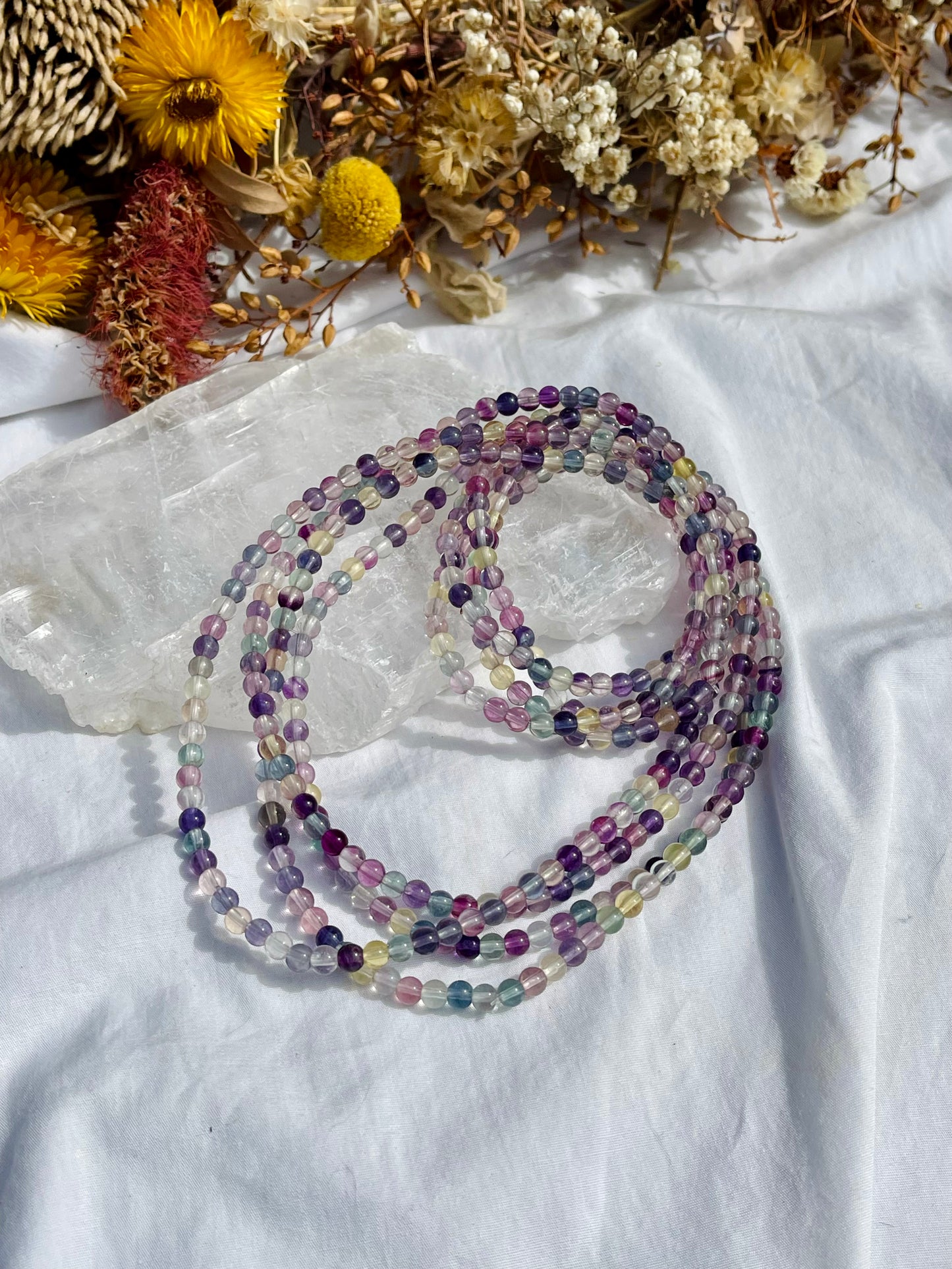 Fluorite Wrap Bracelet