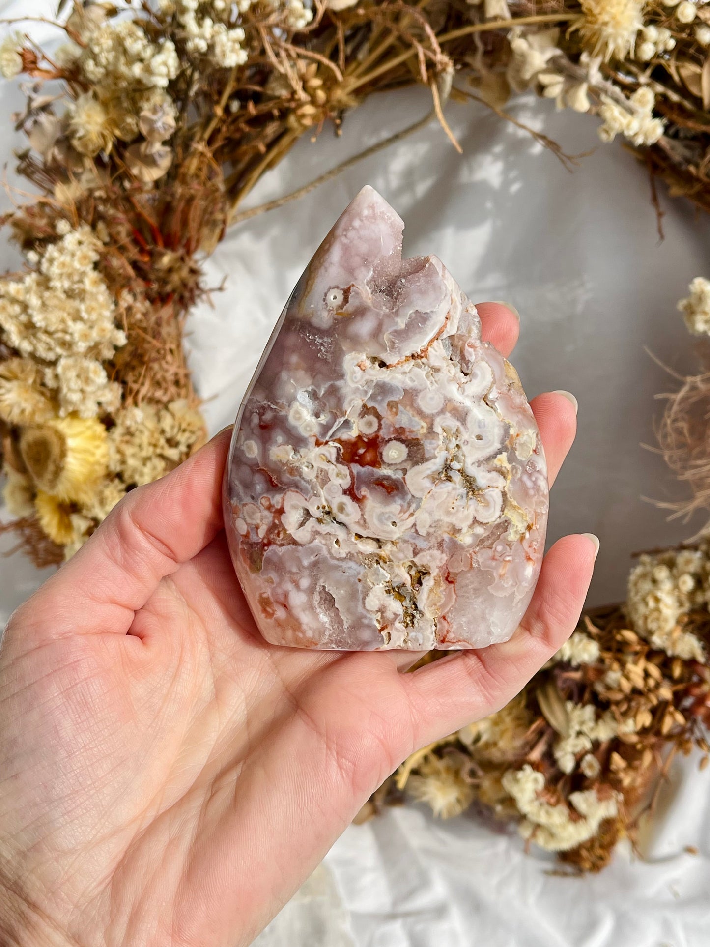 Pink Amethyst | Flower Agate Flame