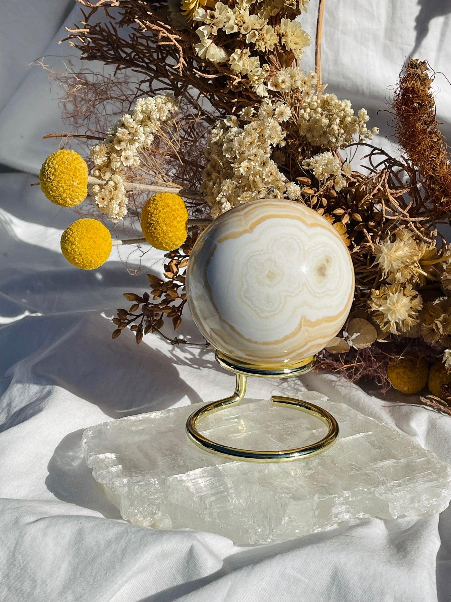Orange Calcite Sphere