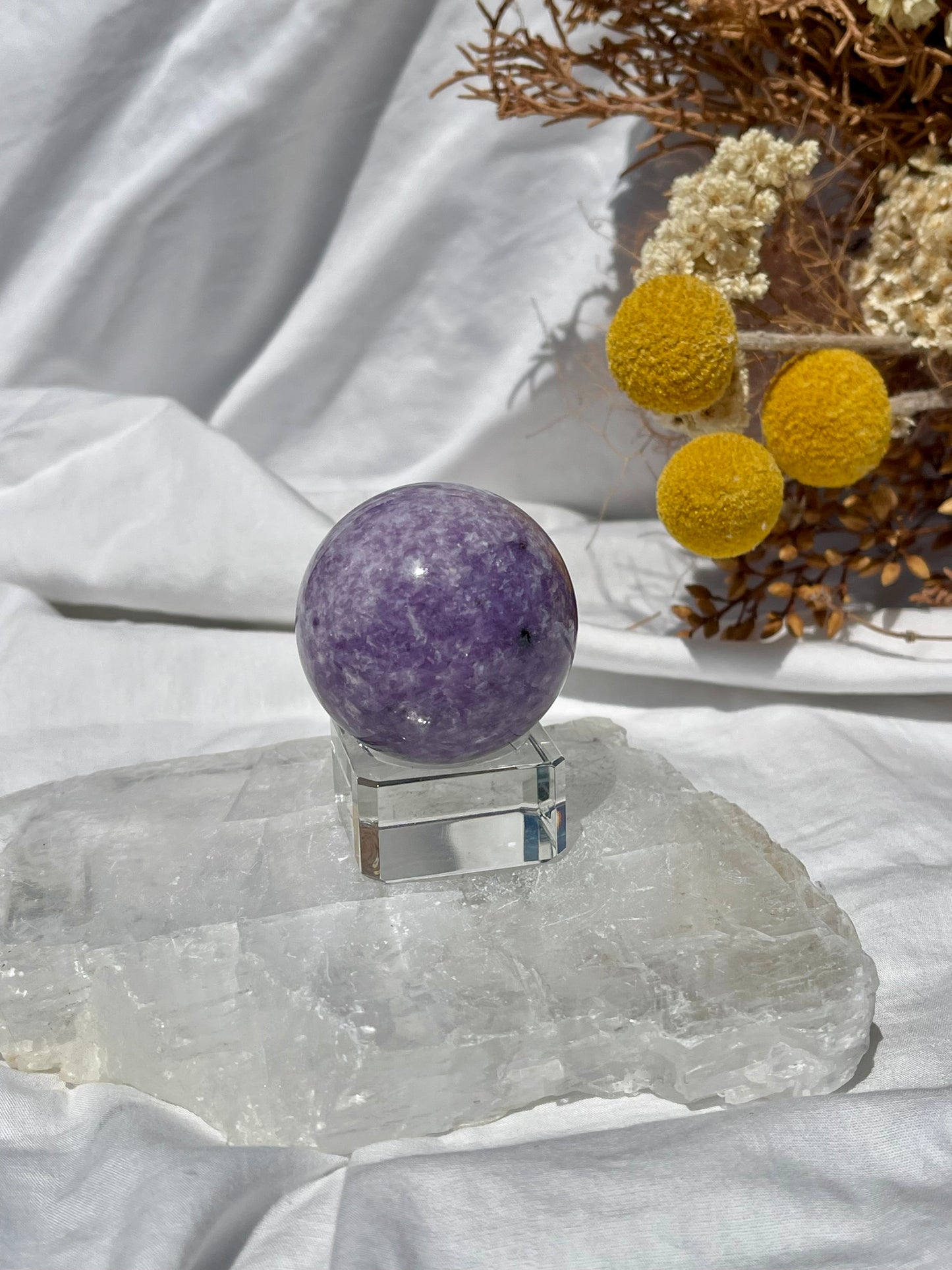Lepidolite Sphere