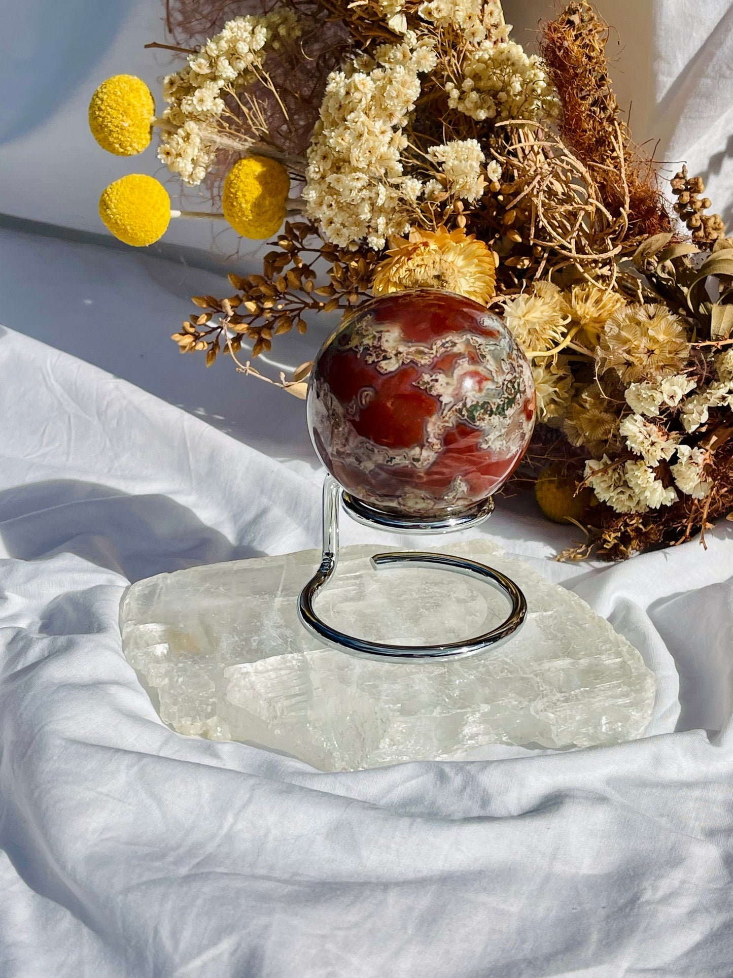 Red Moss Agate Sphere #2