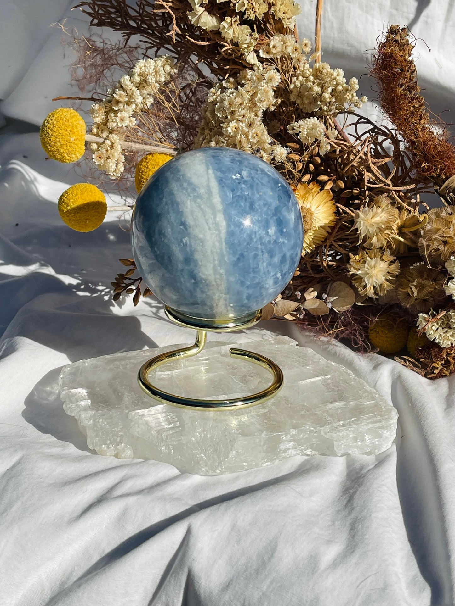 Blue Calcite Sphere