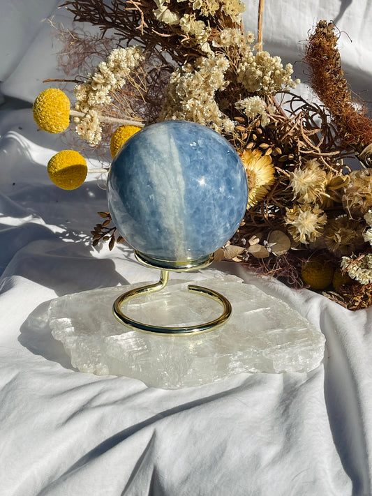 Blue Calcite Sphere