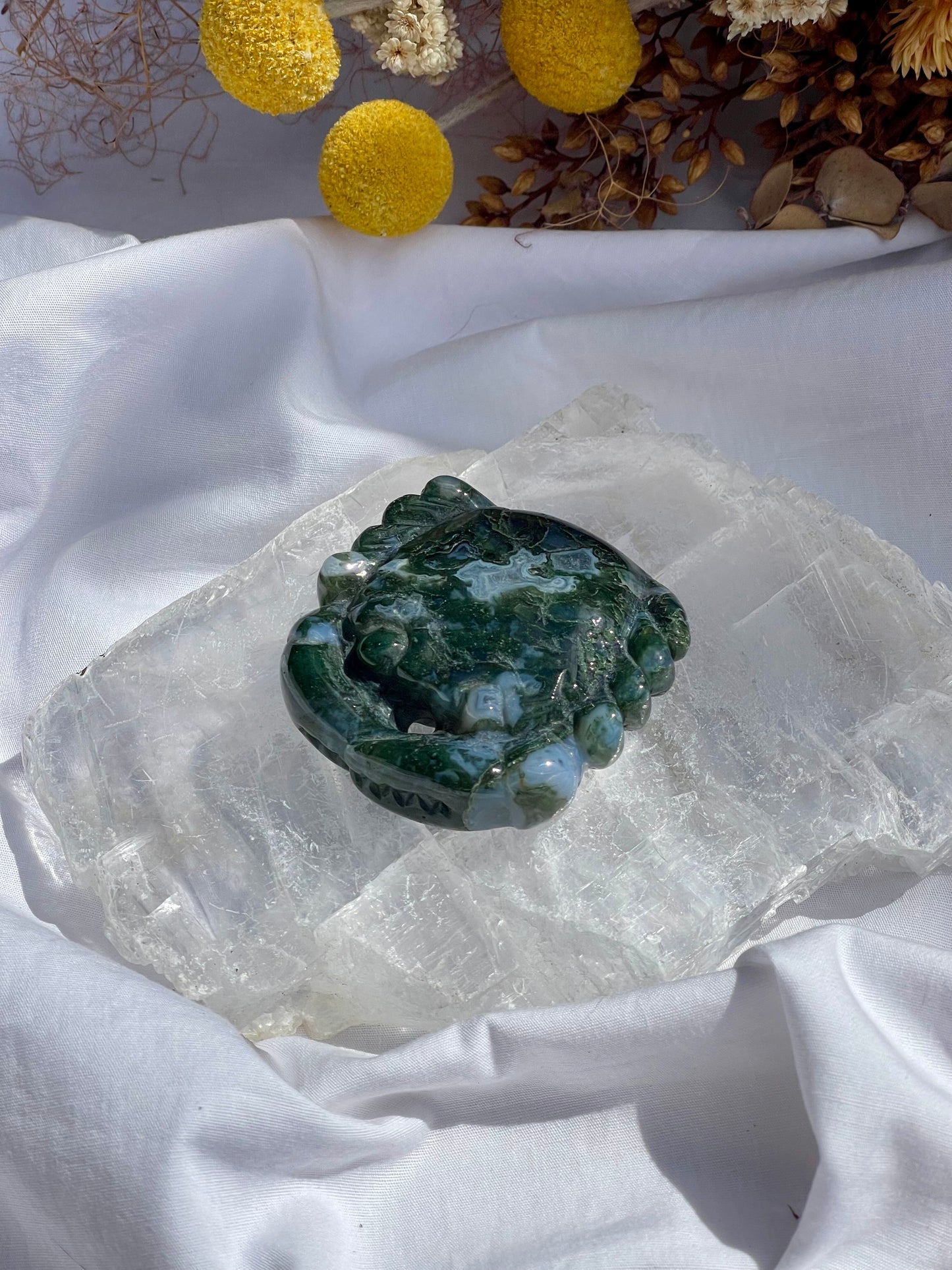 Moss Agate Crab