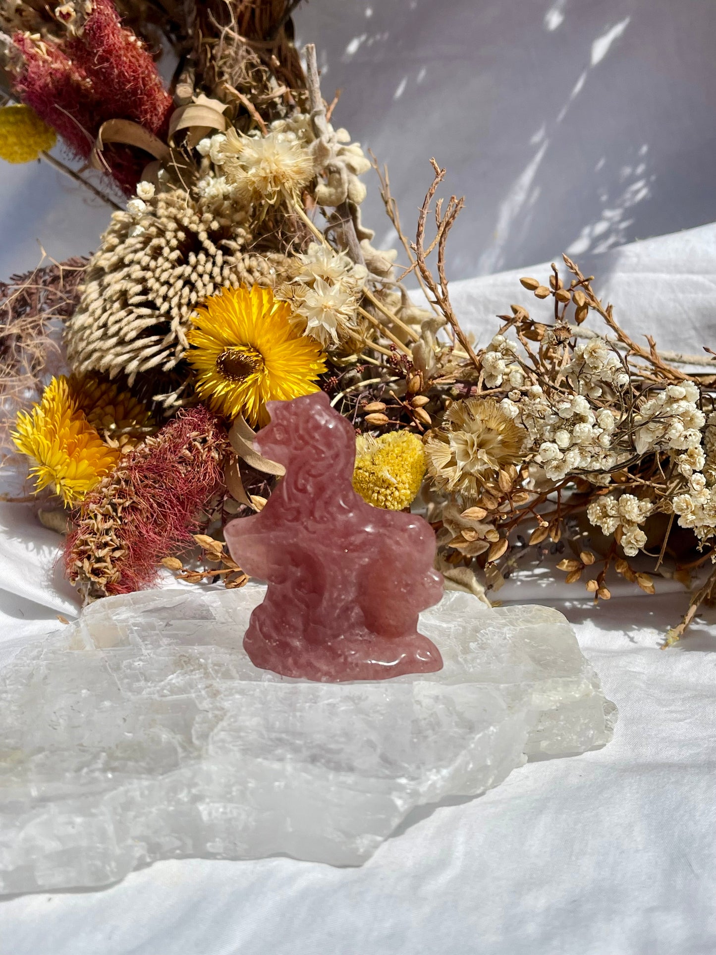 Strawberry Quartz Horse #1