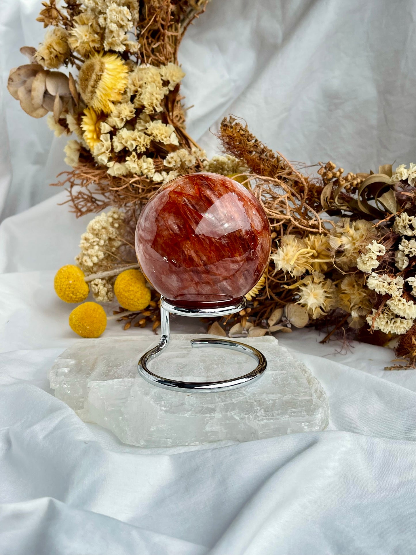 Fire Quartz Sphere